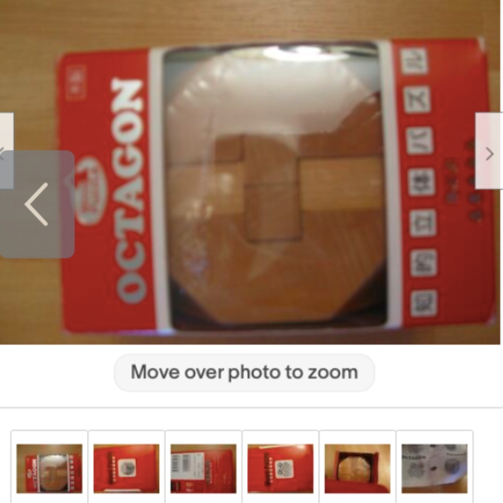 New. Sealed. Octagon Wood puzzle